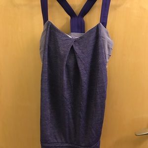 Lululemon Purple Workout Tank with Built In Bra